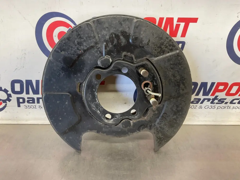 2006 Nissan 350Z Passenger Right Rear Brake Dust Cover Baffle OEM 21BBJDK