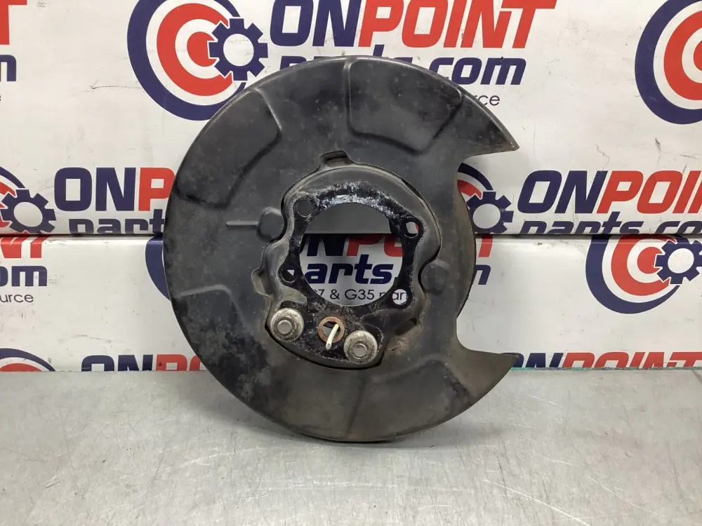 2007 Nissan Z33 350Z Driver Left Rear Brake Dust Cover Baffle Plate OEM 25BBMFG