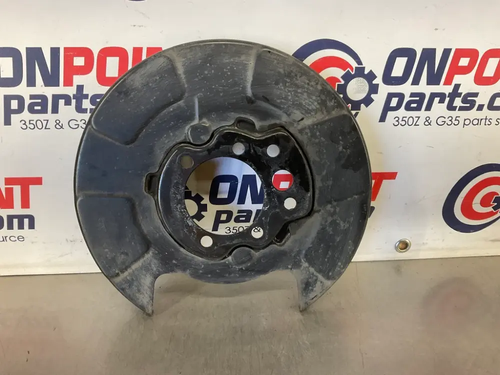 2010 Nissan 370Z Passenger Right Rear Brake Dust Cover Baffle Plate OEM 24BBBDK