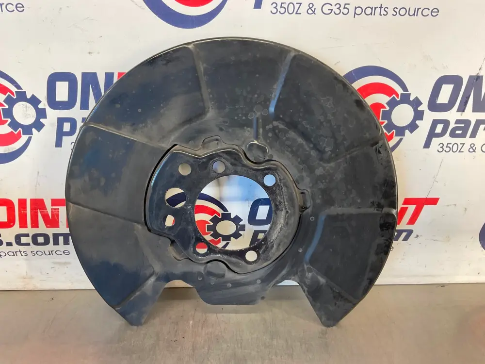 2012 Nissan 370Z Driver Left Rear Brake Dust Cover Baffle Plate OEM 24BDMEG