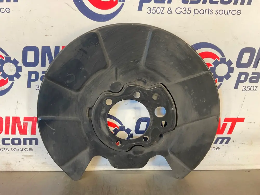 2012 Nissan 370Z Passenger Right Rear Brake Dust Cover Baffle Plate OEM 24BDMEK