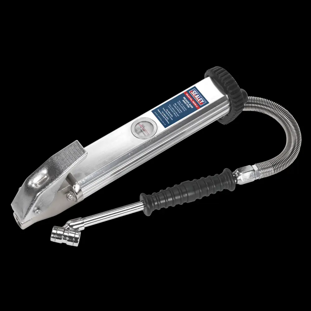 Sealey SA39 Tyre Inflator Lengthy Type Twin Push-On Connector