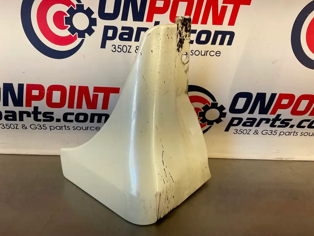 03-09 Nissan 350Z Driver Left Front Mudflap Splash Guard Ivory OEM 25BAEDG