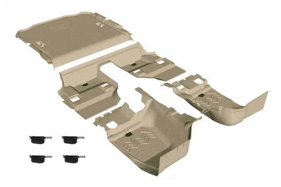 Jeep Wrangler JK 2-Door ArmorLite Complete Thorough Floor Kit - Desert Khaki