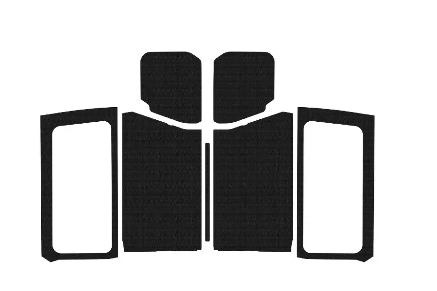 Jeep Wrangler JL 2-Door Design Engineering Complete Headliner Kit Charcoal Original Finish